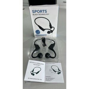 Moble X1 not in-ear wireless stereo headphones, employing bone conduction tech.